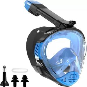 스노클링 장비 풀페이스 스노클 마스크 분리형 카메라 마운트가 있는 스쿠버 다이빙 180도 뷰 누수 방지