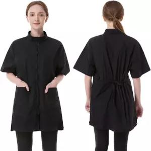 DHXYZZB 강아지 그루밍 스모크 방수 바버 재킷 여성용 애완동물 그루머 정전기 방지