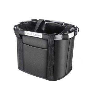 도스 누에브 분리형 반려동물 캐리어가 있는 접이식 자전거 바구니 반려견 러기드 디자인 쇼핑백