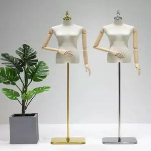 촬영 마네킹 여자 상반신 스탠드 디스플레이 의류용 관절형 매장 여성용 토르소