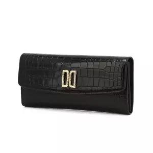 닥스 DCWA6E297BK 벨포드 블랙 DD로고 소가죽 장지갑 SEW253 UPL988