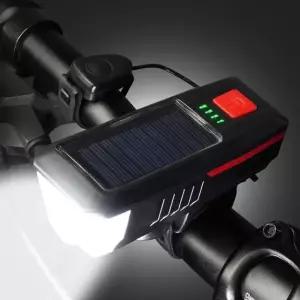 자전거 킥보드 태양광 충전 라이트 전조등 전자벨 LED