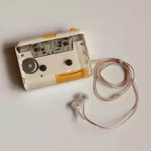 휴대용 플레이어 카세트 테이프 재생기 레코더 스테레오 옛날 이어폰