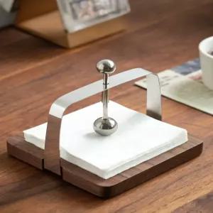 스테인레스 바 냅킨 홀더 호텔 냅킨꽂이 티슈 호두 꽂이 디스펜서 고급 타월 금박