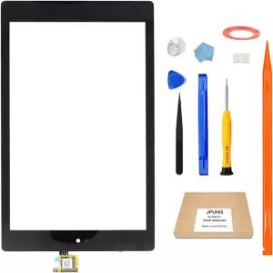 아마존 킨들 파이어 태블릿 HD 8세대 모델 L5S83A 2018년 출시 테크노 S8554용 터치 스크린 유리용 JPUNG