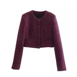 EAMT 가을 하프코트 싱글 패턴 여성자켓 YJ3