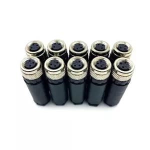 10개의 M8 3핀 여성 커넥터 IP67 방수 산업용 원형 필드 어셈블리 와이어 어댑터 전기 자전거용 60V 4A