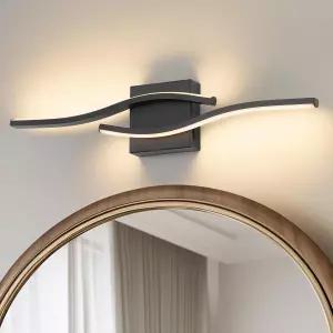 욕실 조명 기구용 조스웰 배니티 라이트 오버 미러 블랙 디머블 5CCT 현대식 바 23인치 LED 스콘스