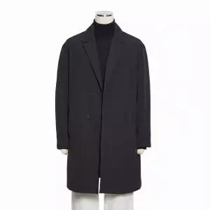 74% 프리미엄 혜택 블랙 세미오버 루즈핏 트렌치코트 SS 간절기 RQIMBH06AB AOZ335 BNB162