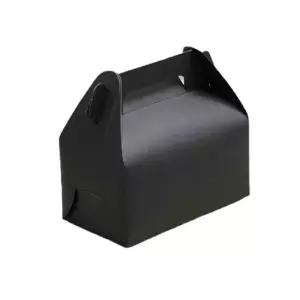 포장용품 선물박스 접이식 손잡이 선물 상자 중형 블랙 종이