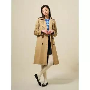 빈폴레이디스 Essential 롱 트렌치 코트 - 베이지 BF523TE01A