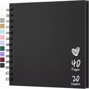 스크랩북 7x7인치 DIY 앨범 하드커버 크래프트 종이 사진 40페이지 가족용 4x6 / 5x7 메모리북 결혼식