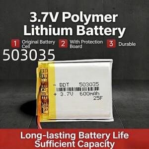 충전식 503035 리튬 폴리머 배터리 3.7V 500mAh 자동차 레코더 VR 플레이어 MP3 DVD GPS 네비게이션 시스템