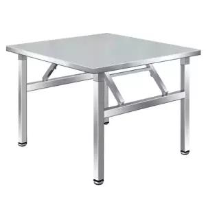 접이식 탁자 작업다이 테이블 스텐 스테인레스 책상 베란다 60x60x55cm