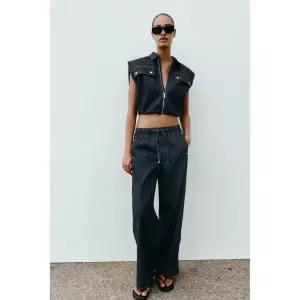 ZARA Z1975 벌룬 데님 베스트 - 블루 588590