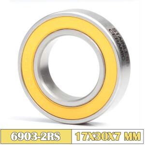ABEC-5 6903 RS 자전거 허브 전면 후면 휠 세라믹 볼 베어링 6903-2RS 17x30x7mm 1개