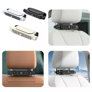 휴대용 카시트 냉각 선풍기 자동차 등받이 전기 USB 전원 공급 장치 에어컨 인테리어 액세서리