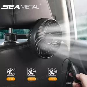SEAMETAL USB 냉각 팬 자동차 브러시리스 자동 전동 360도 회전 고속 강력한 3단 조절 가능