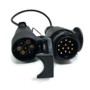 7핀 13 플러그 소켓 트레일러 트럭 견인 전기 자동차 배선 커넥터 용 12V 어댑터