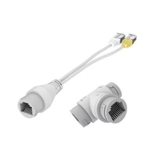 POE 분배기 2-in-1 네트워크 케이블링 커넥터 HD IP 카메라 CCTV 액세서리용 3방향 RJ45