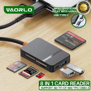 USB 3.0 카드 리더 SD 마이크로 TF CF MS U 디스크 컴팩트 플래시 어댑터 노트북 멀티 8 in 1 스마트