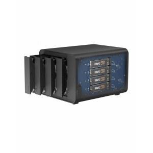 테라마스터 D8 하이브리드 HDD NVMe 인클로저 USB 3.2세대 10Gbps 타입 C 8Bay 스토리지(디스크리스)