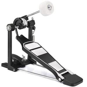 Facmogu 싱글 킥 베이스 드럼 페달, 페달에는 클래식 펠트 비터 스틱과 발 타악기 세트 악기용 키, 초급 및 프로 드러머용 체인 헤비 듀티가 함께 제공됩니다