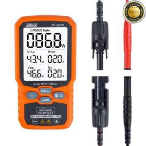 ZIBOO FT-1000W 태양광 MPPT 미터 광전지 멀티미터 PV 모듈 최대 전력 테스터 개방 회로 전압 단락 전류