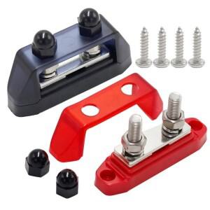 해양 자동차 태양광 시스템 버스 바  전력 분배 블록  M8 듀얼 스터드 배터리 DC 12V 250A