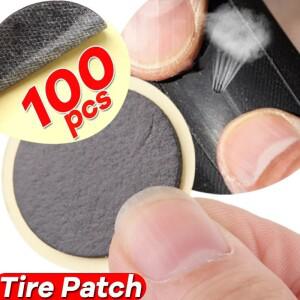 10-100피스 Bicycle Glue-free Tire Patches Bike Tool Without Glue No-glue Adhesive Quick Drying Acces