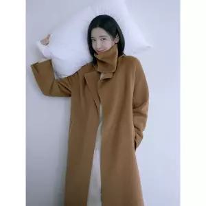 [ZOOC](하남점)캐시미어 블렌디드 롱코트 & 넥 비죠워머 Z254MSG155