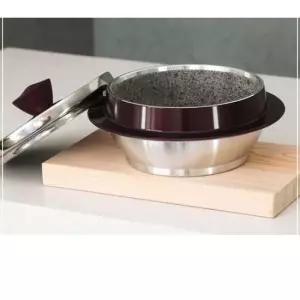 각종요리 국내산 키친아트 인덕션겸용 자연석 곱돌솥4호 영양밥