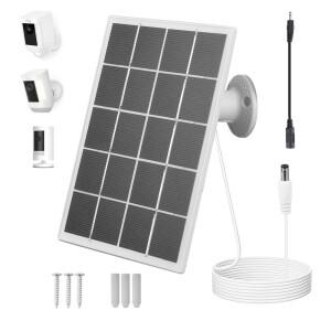 링카메라 360용 10W 태양광 패널 ° 스틱업 캠 및 스포트라이트 캠용 조절 가능 벽걸이형 충전기