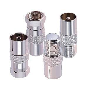 F-TV 어댑터 F Female/Male-TV Pal Male/Female 커플러 FM 라디오 안테나용 동축 케이블 커넥터