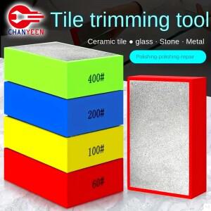 타일 유리 용 다이아몬드 핸드 폴리싱 패드 연마 그라인딩 블록 스톤 대리석 세라믹 샌딩 디스크 셔 도구