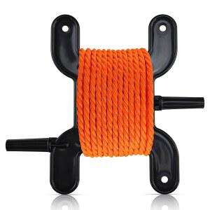 해리어 하드웨어 트로트 라인 와인더, 블랙, 크리스마스 조명 메기 릴 & 코드 정리함