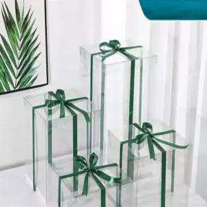 50개 케이크상자 투명 포장박스 디저트 선물용 사각 원형 컵케이크 베이커리