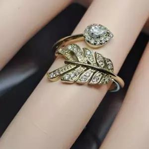 잎사귀반지(화이트골드 2.85g JC)