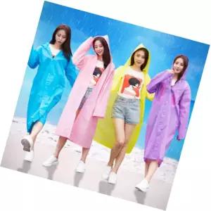 방독면 키밍 다회용 우의 여성 컬러 레인코트 방수우의