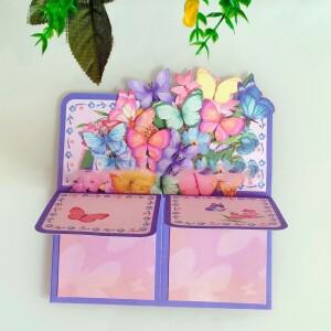 생일 축하 카드용 결혼기념일 데이지/카네이션 3D 팝업 꽃다발 종이꽃 장미/백합/해바라기/튤립