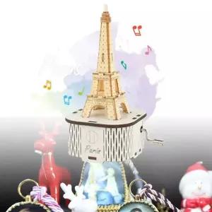 회전목마 스노우볼오르골 수동 오르골 파리 에펠탑 오르골고급형