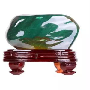 거실 원석 받침대 장식용 볼 자수정 다이 석팔찌 장식 전시 원목 화분 클러스터 소품 천연