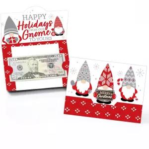 Big Dot of Happiness 크리스마스 노움 연말연시 파티 돈 및 상품권 홀더 8개 세트