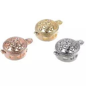 엔티크 스웨팅 백글라스 돋보기 목걸이 펜던트 빈티지