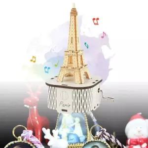 회전목마 스노우볼오르골 수동 오르골 파리 에펠탑 오르골고급형