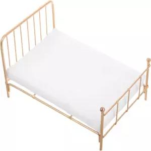 토토리티 리얼리스틱 언 프레임 미니어처 침대 1/12 스케일 인형의 집 침구 편안한 퀸 사이즈 거실 장식용