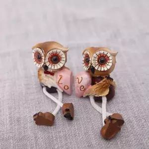 부엉이 세트 장식품 부엉이장식 하트 인테리어
