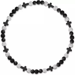 구슬 야구 목걸이 크로스 매력이 있는 조절 가능한 스포츠 로프 체인 - 선수와 팬을 위한 훌륭한 드립 선물