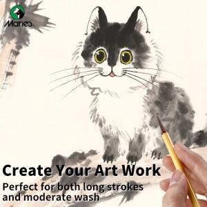 마리의 3종 세트 디테일 수채화 붓 서예용 라인 중국화용