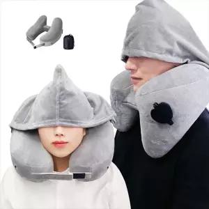 여행용 기내용 목편한 H형 목베개 목쿠션